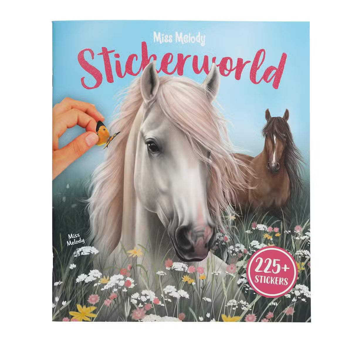 Miss Melody Klistermærkebog Hvid Hest