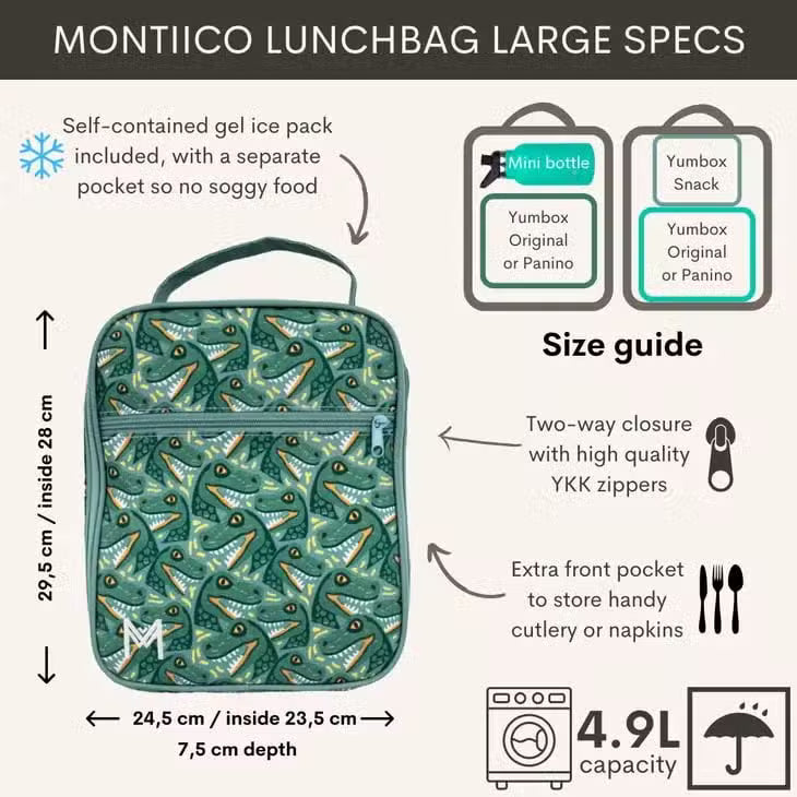 Montiico Køletaske Stor Dinosaur