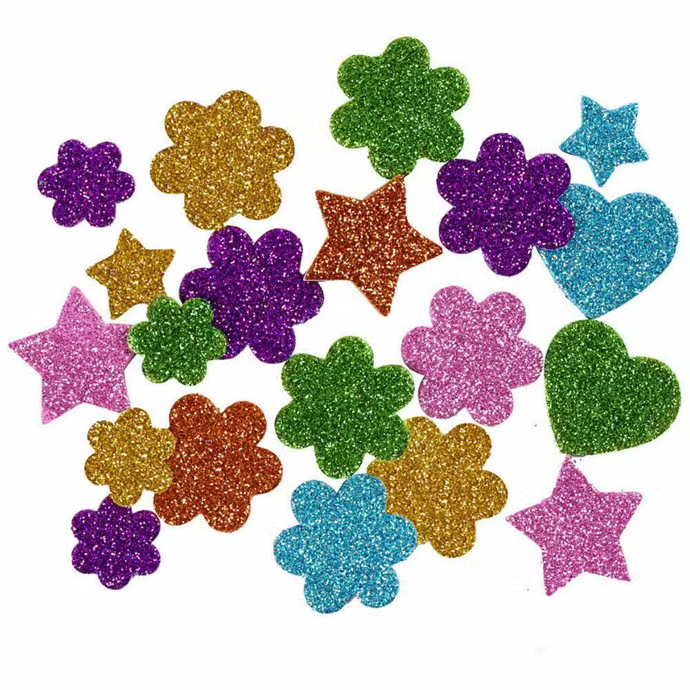 Klistermærker Mosgummi Glimmer 100 Stk