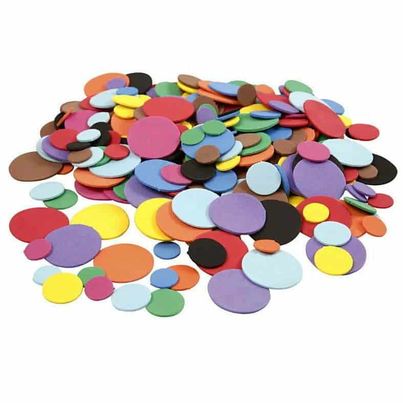 Mosgummi Cirkler Multi Farver
