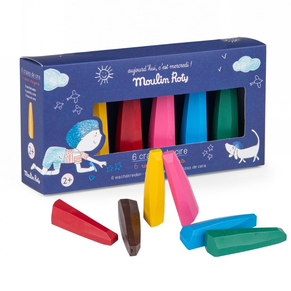 Moulin Roty Farvekridt 6 Stk