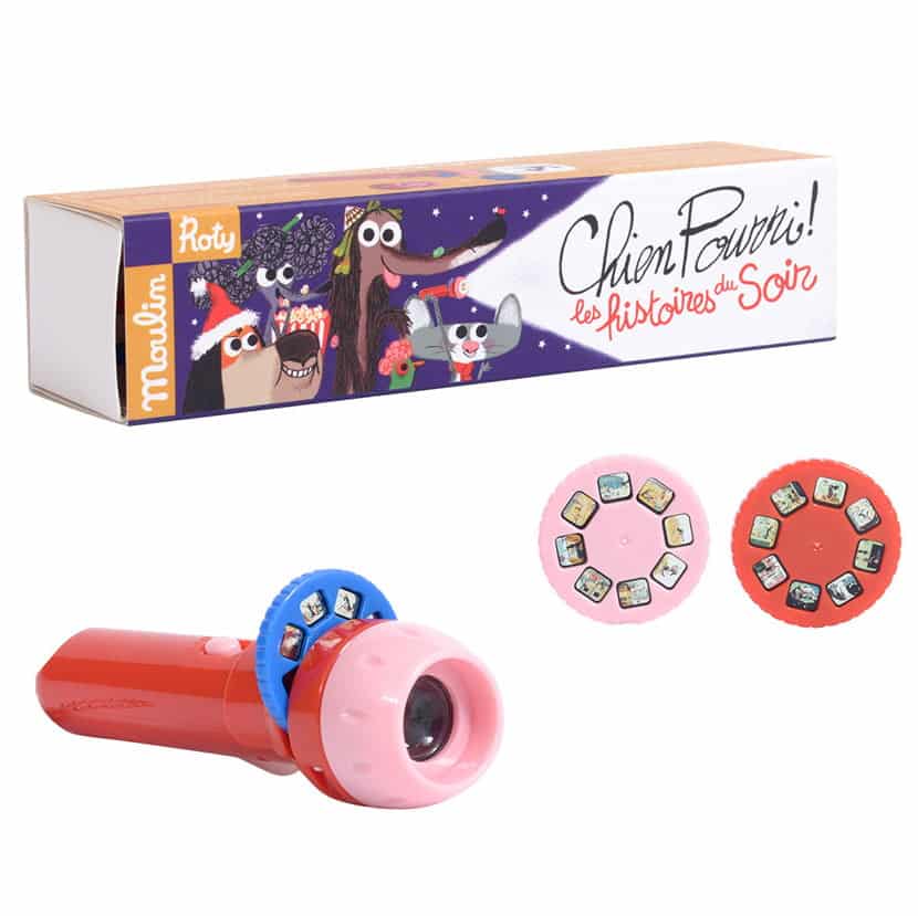 Moulin Roty Lommelygte Projektor Rød