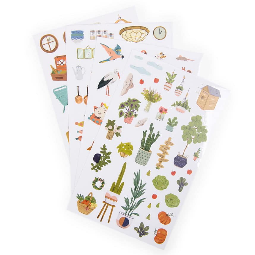 Moulin Roty Malebog Hus 145 Klistermærker