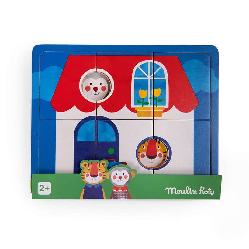 Moulin Roty Puslespil Med 3 Lag Popipop