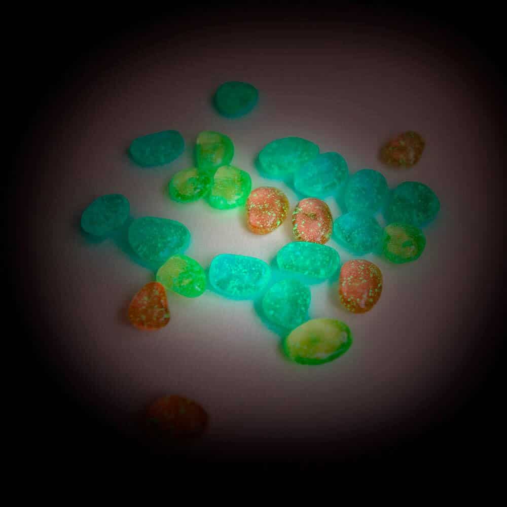 Moulin Roty selvlysende meteoritter