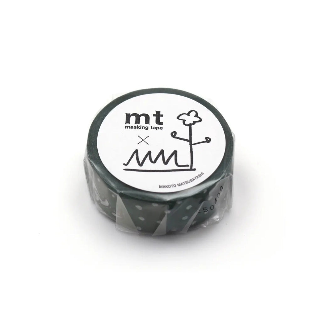MT Masking Tape Mørkegrøn Hund