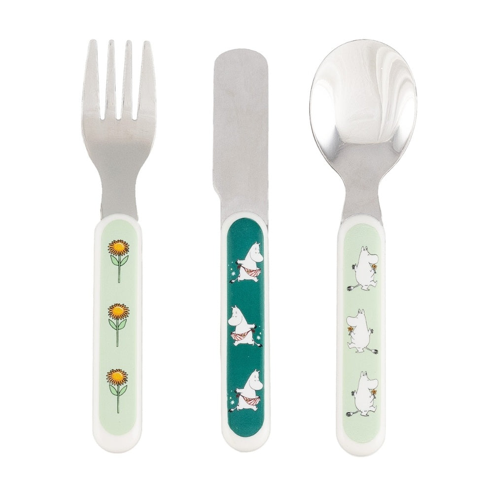Mumitrolden Børnebestik Grøn 3 Pak