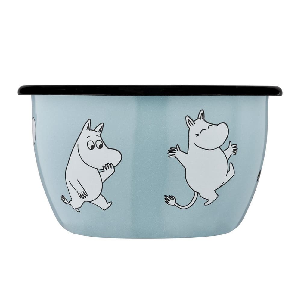 Mumitrolden Emaljeskål Mumi Lyseblå