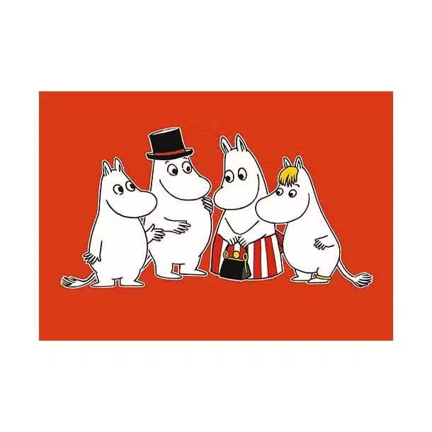 Mumitrolden Postkort Rød