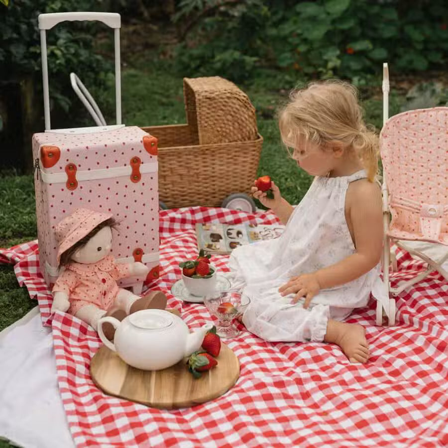 Olli Ella See-Ya Kuffert Strawberry
