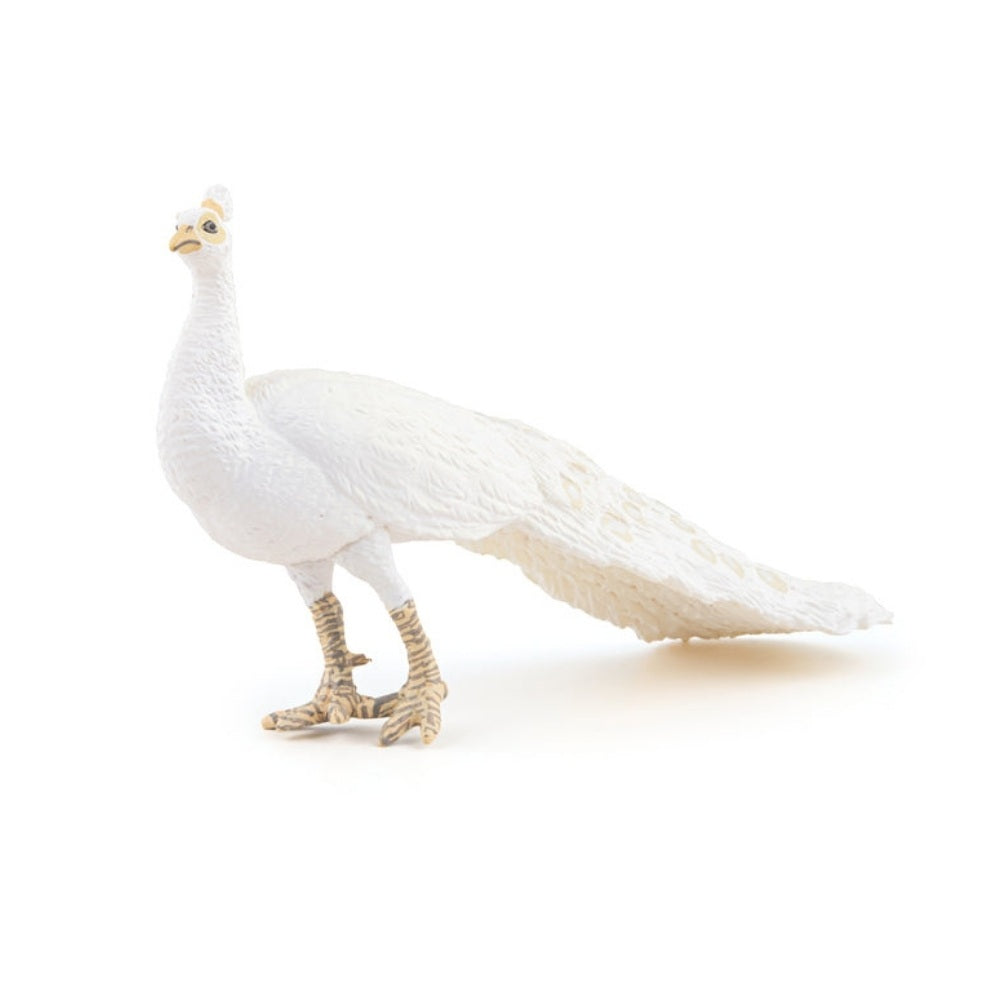 Papo Figur Hvid Påfugl