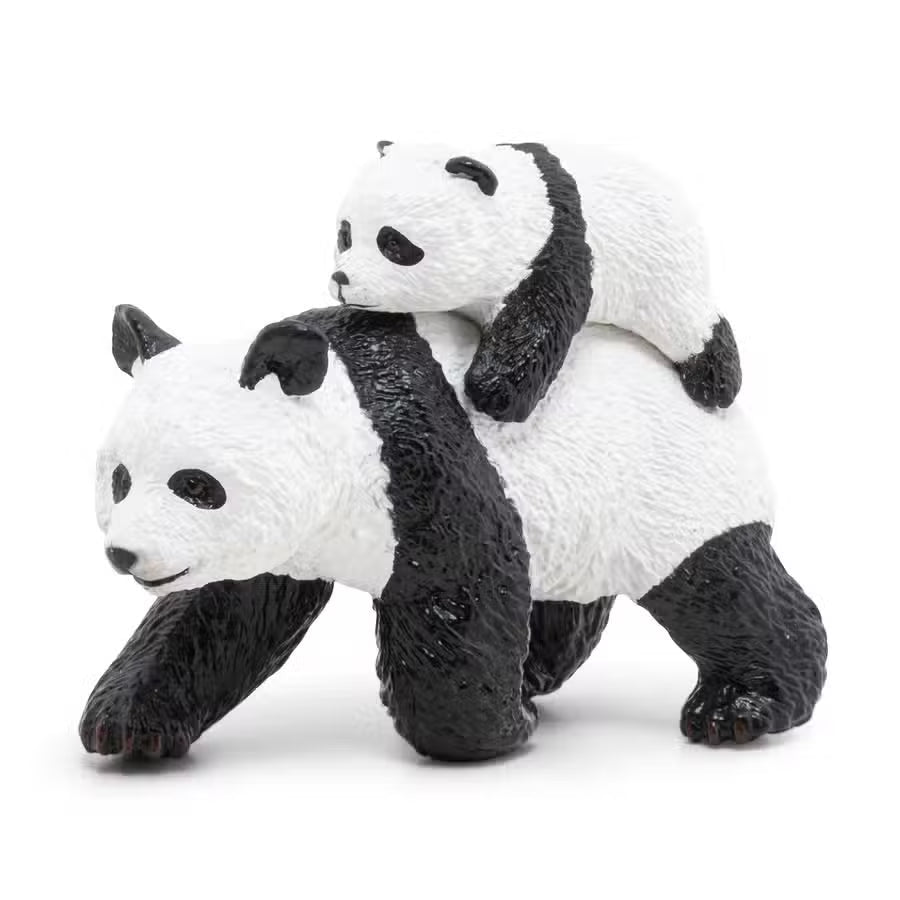 Papo Figur Panda Gående Med Unge