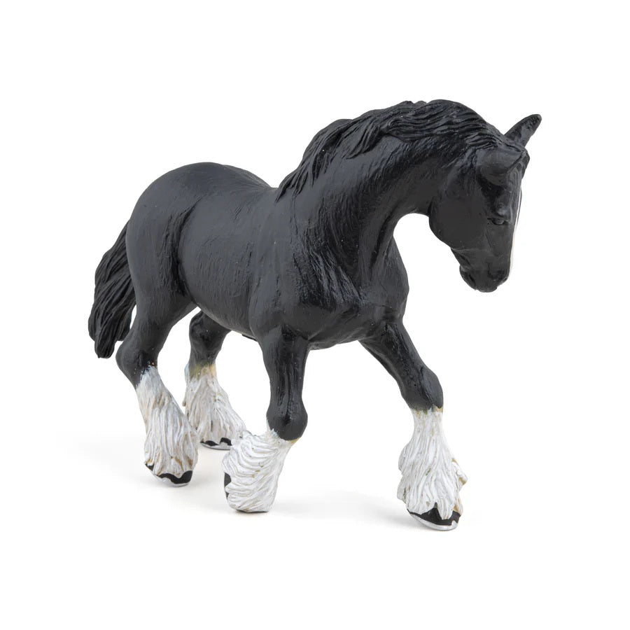 Papo Hest Sort Shire Hingst