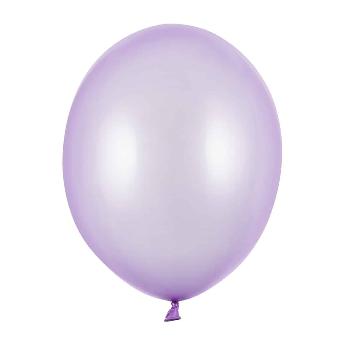 PartyDeco Balloner Metallisk Lilla 10 Pak