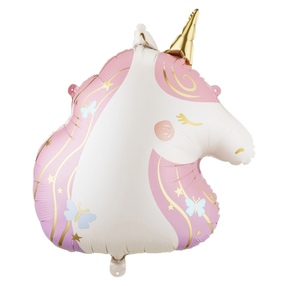 PartyDeco Folieballon Enhjørning Hoved