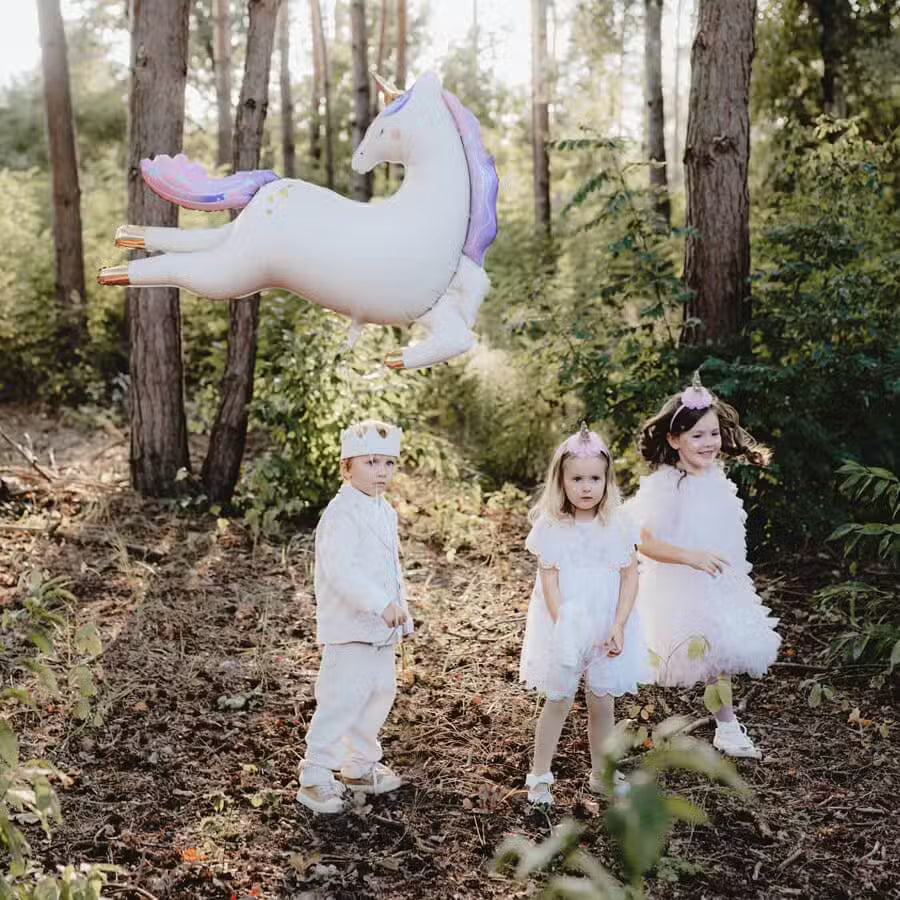 PartyDeco Folie Ballon Enhjørning Stor