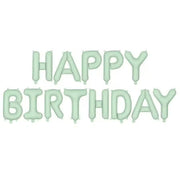 PartyDeco Folie ballon Happy Birthday Grøn