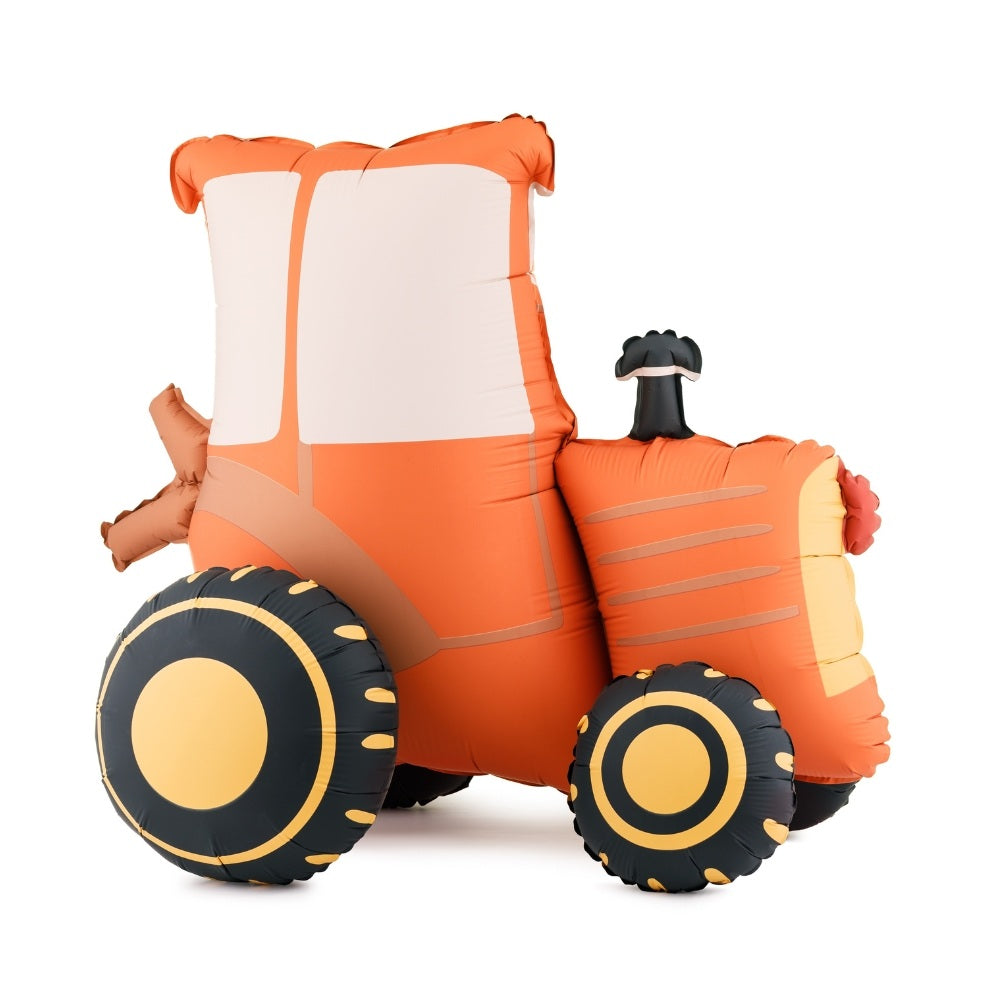 PartyDeco Folieballon Traktor Rød