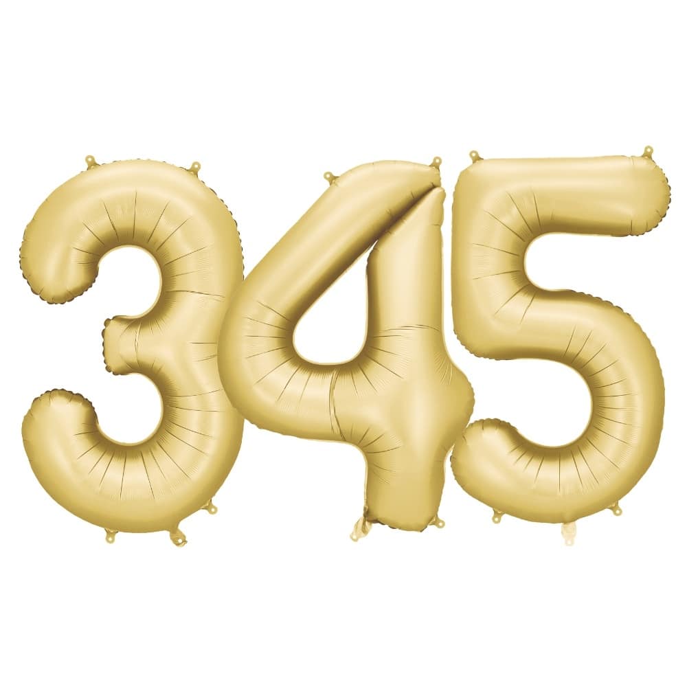 PartyDeco Tal Ballon Guld