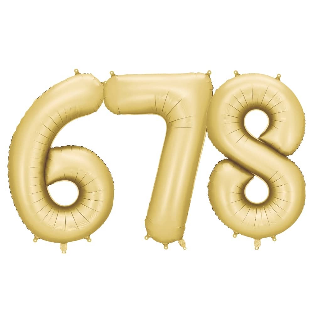 PartyDeco Tal Ballon Guld