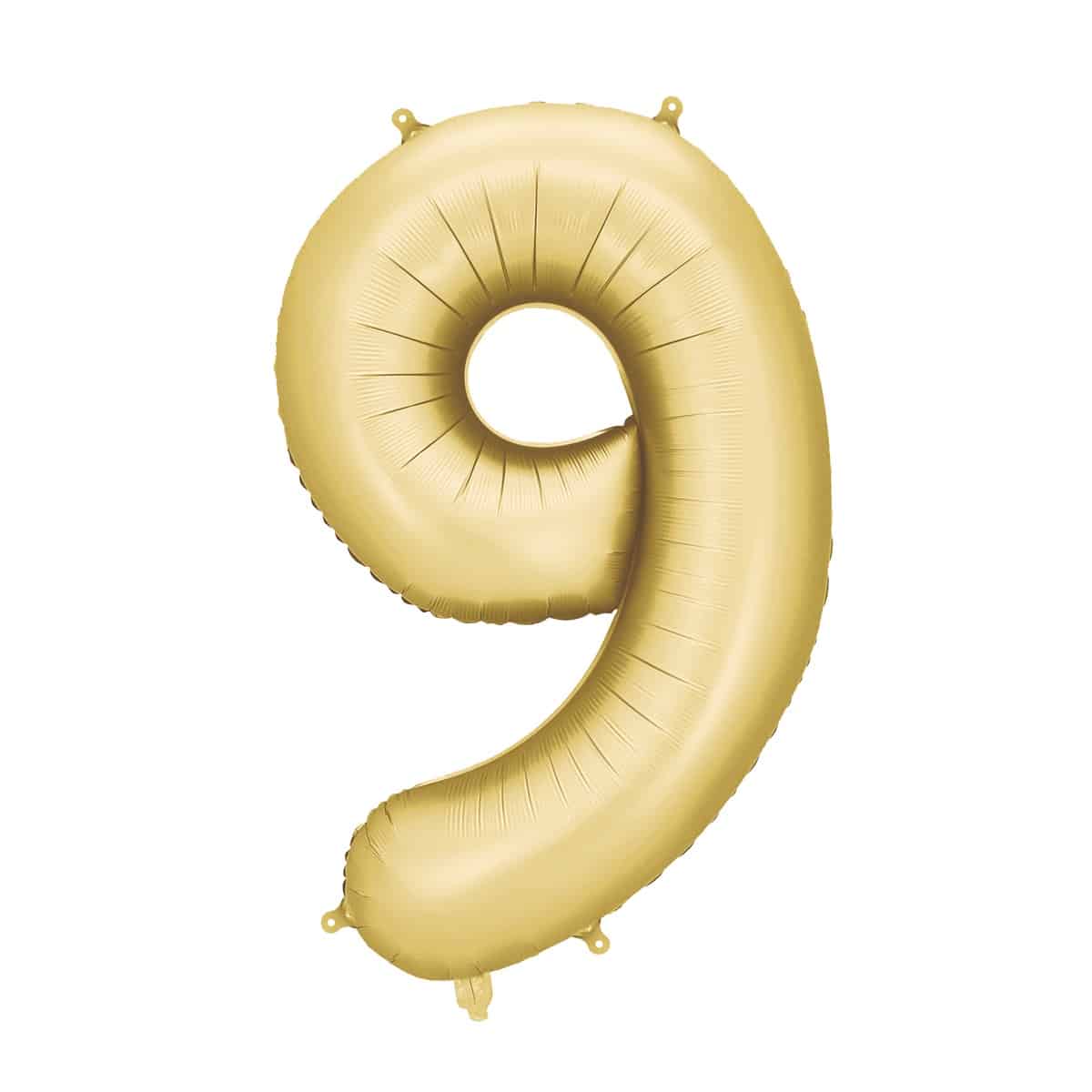 PartyDeco Tal Ballon Guld