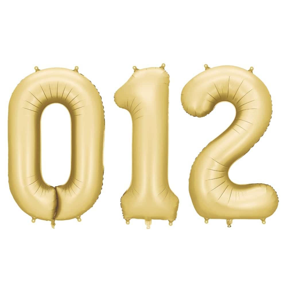 PartyDeco Tal Ballon Guld