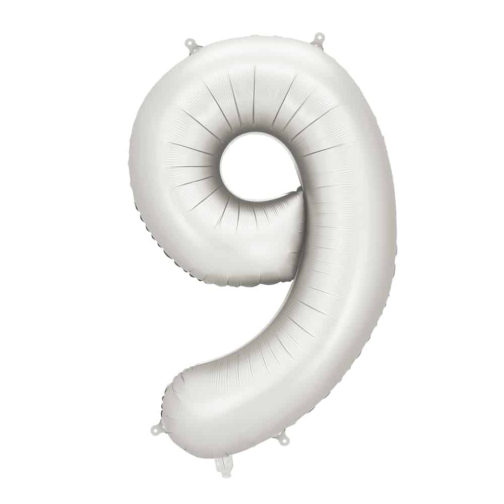 PartyDeco Tal Ballon Sølv