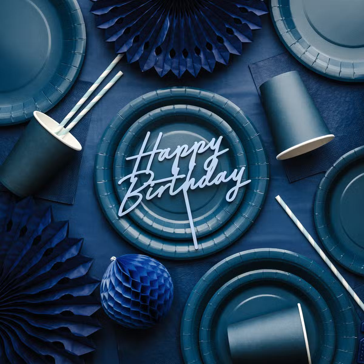 PartyDeco Tallerkener Lyserød 6 Pak