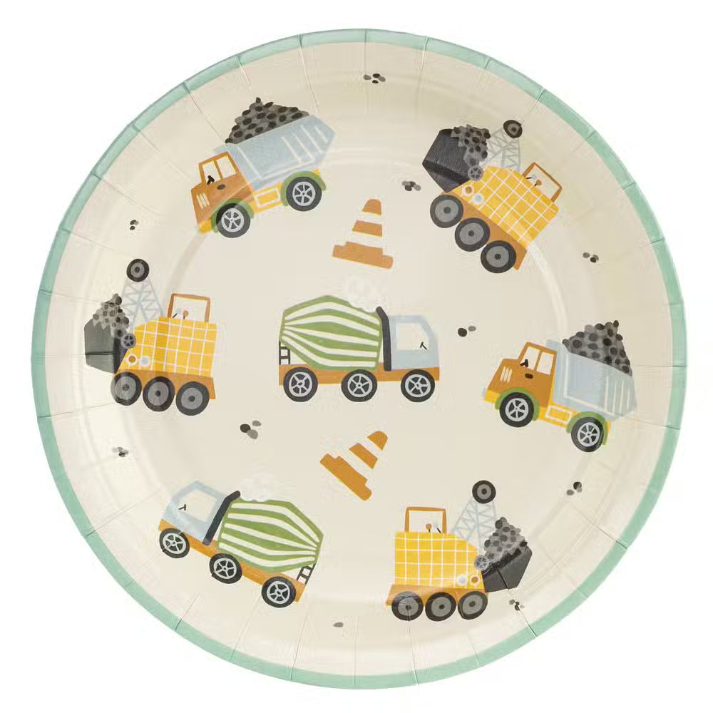 PartyDeco Kagetallerkener Maskiner