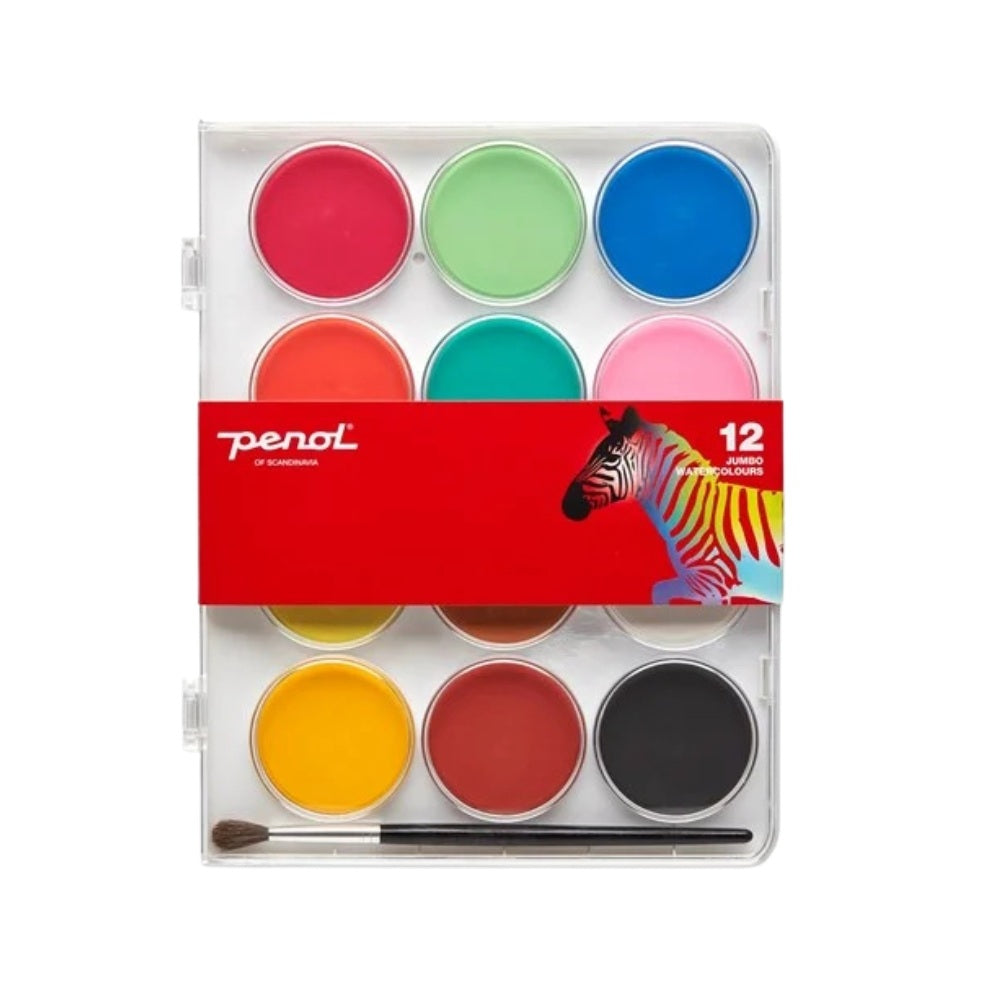 Penol Vandfarver Jumbo 12 Farver