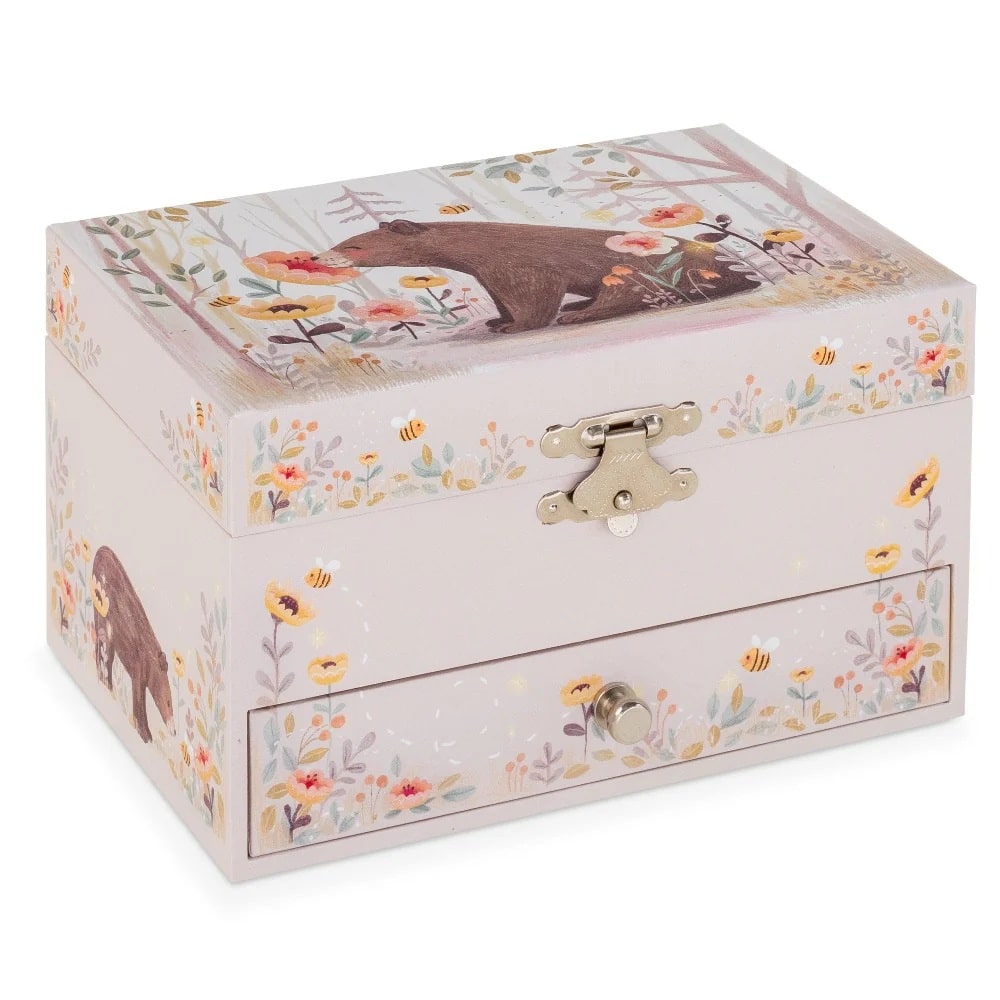 Petit Monkey Smykkeskrin Med Musik Bamse