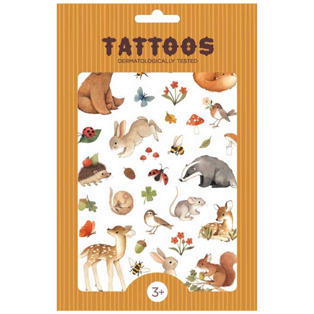 Petit Monkey Tatoveringer En Dag i Skoven