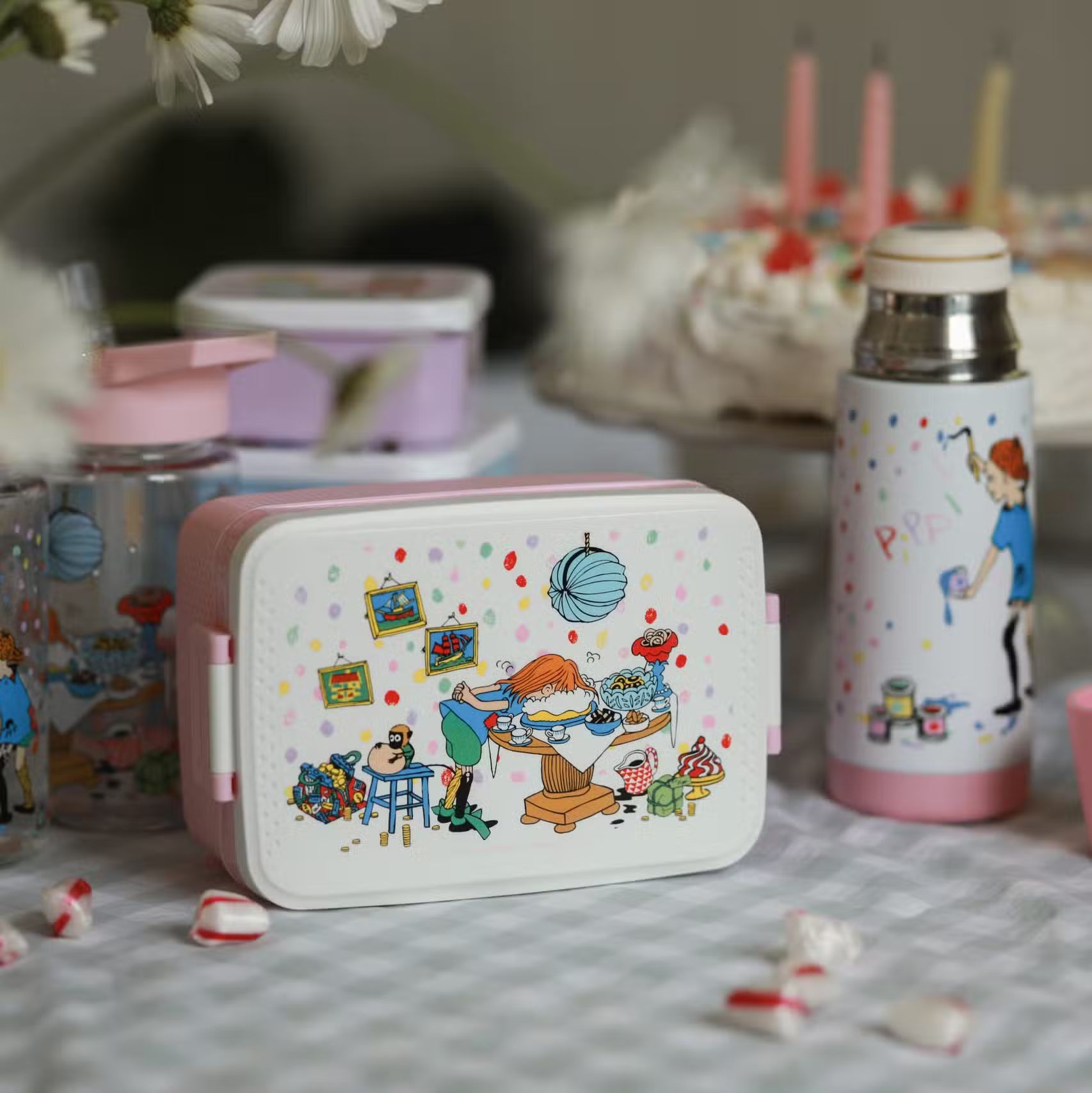 Pippi Langstrømpe Madkasse Pink