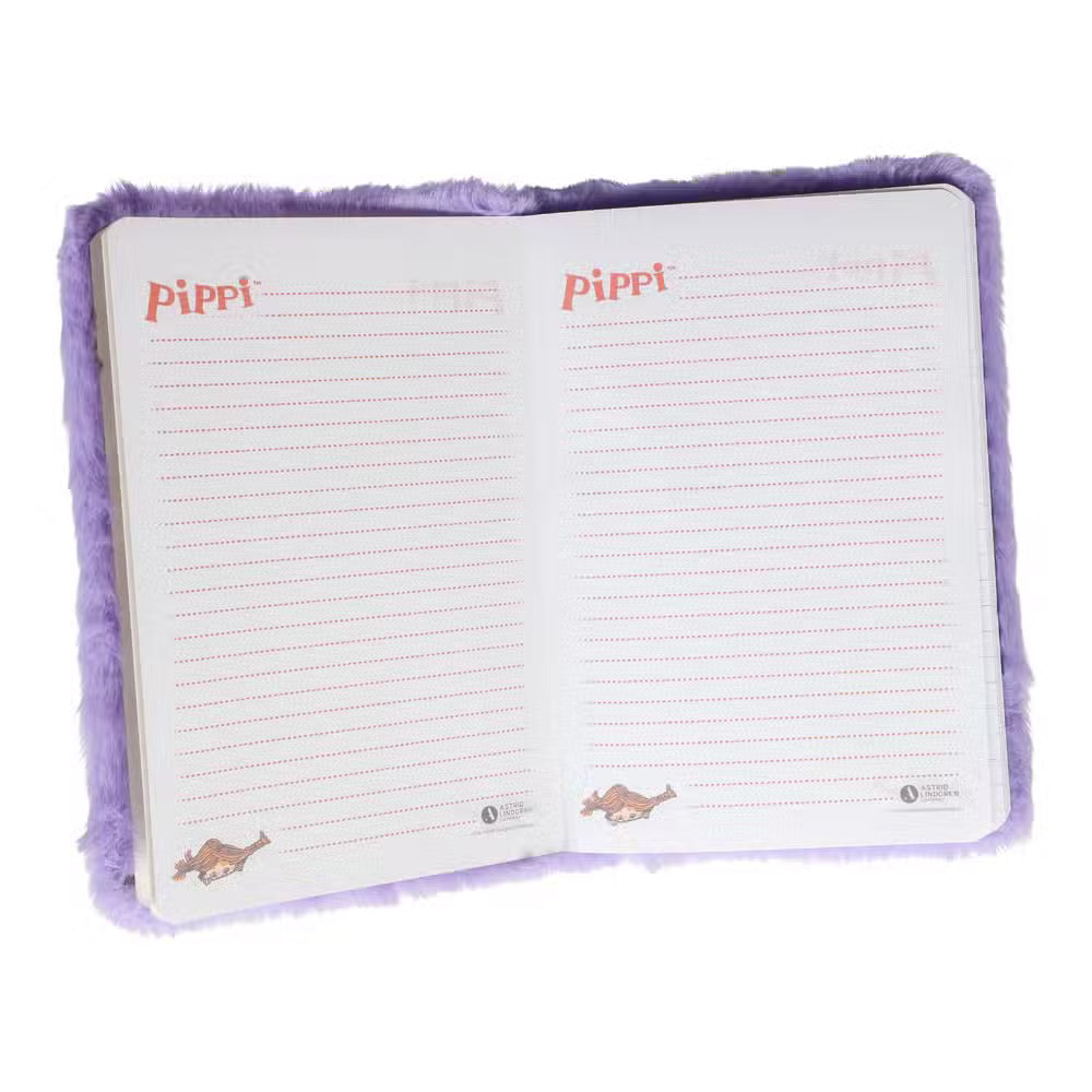 Pippi Langstrømpe Notesbog Lilla