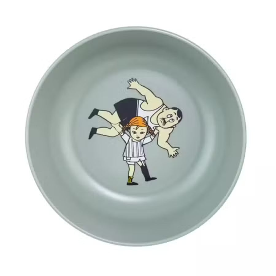 Pippi Langstrømpe Skål Støvet Grøn