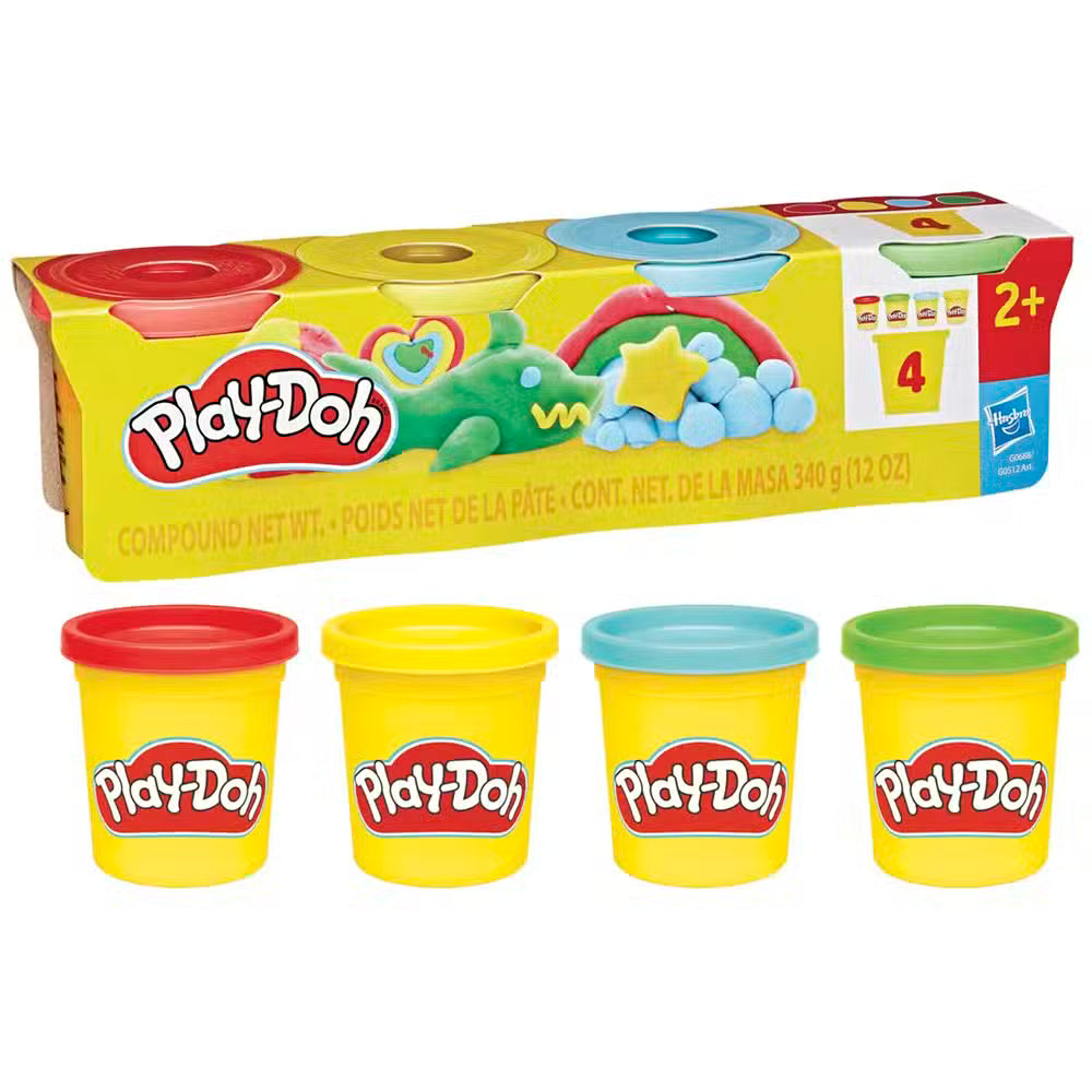 Play Doh Modellervoks Klassisk 4 Pak