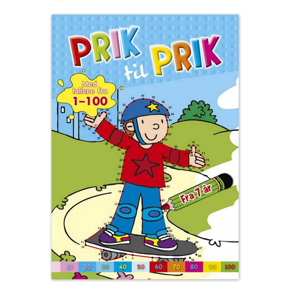 Prik Til Prik Med Tallene 1-100 Skater