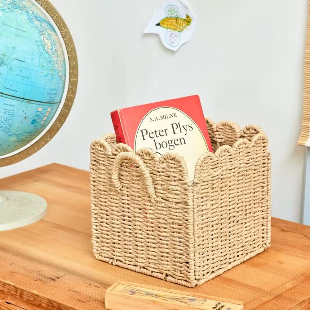 Rice Opbevaringskurv Natur Lille