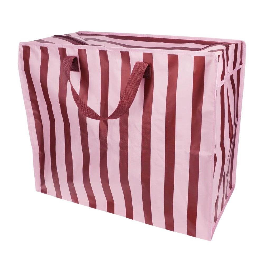Rex London Opbevaringstaske Med Lynslås Striber Pink