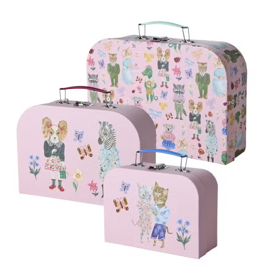 Rice Kuffertsæt Pink Nathalie Lété