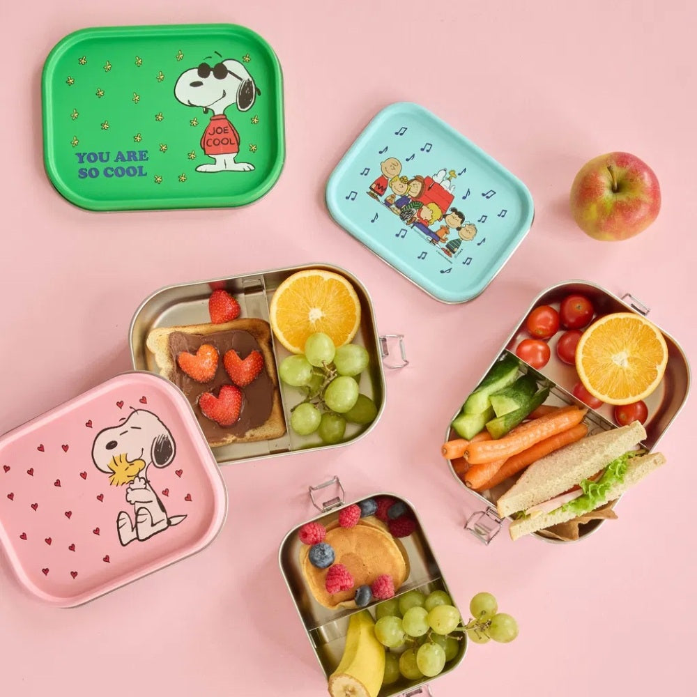 Rice Madkasse Rustfri Stål Snoopy Grøn
