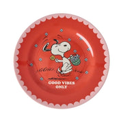 Rice Melamin Tallerken Snoopy Rød
