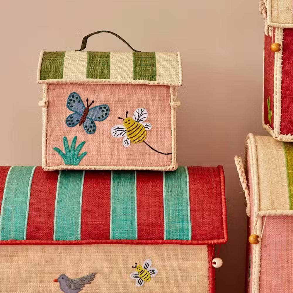 Rice Opbevaringskurv Sommerfugl Mini