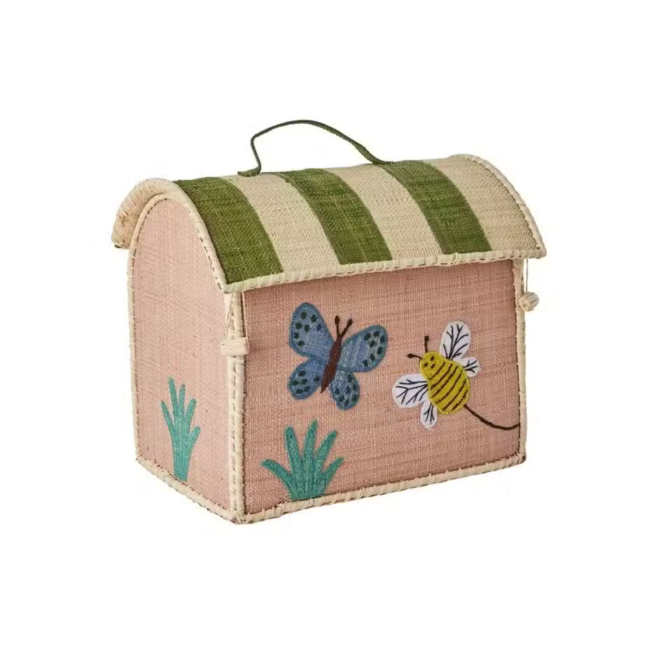 Rice Opbevaringskurv Sommerfugl Mini