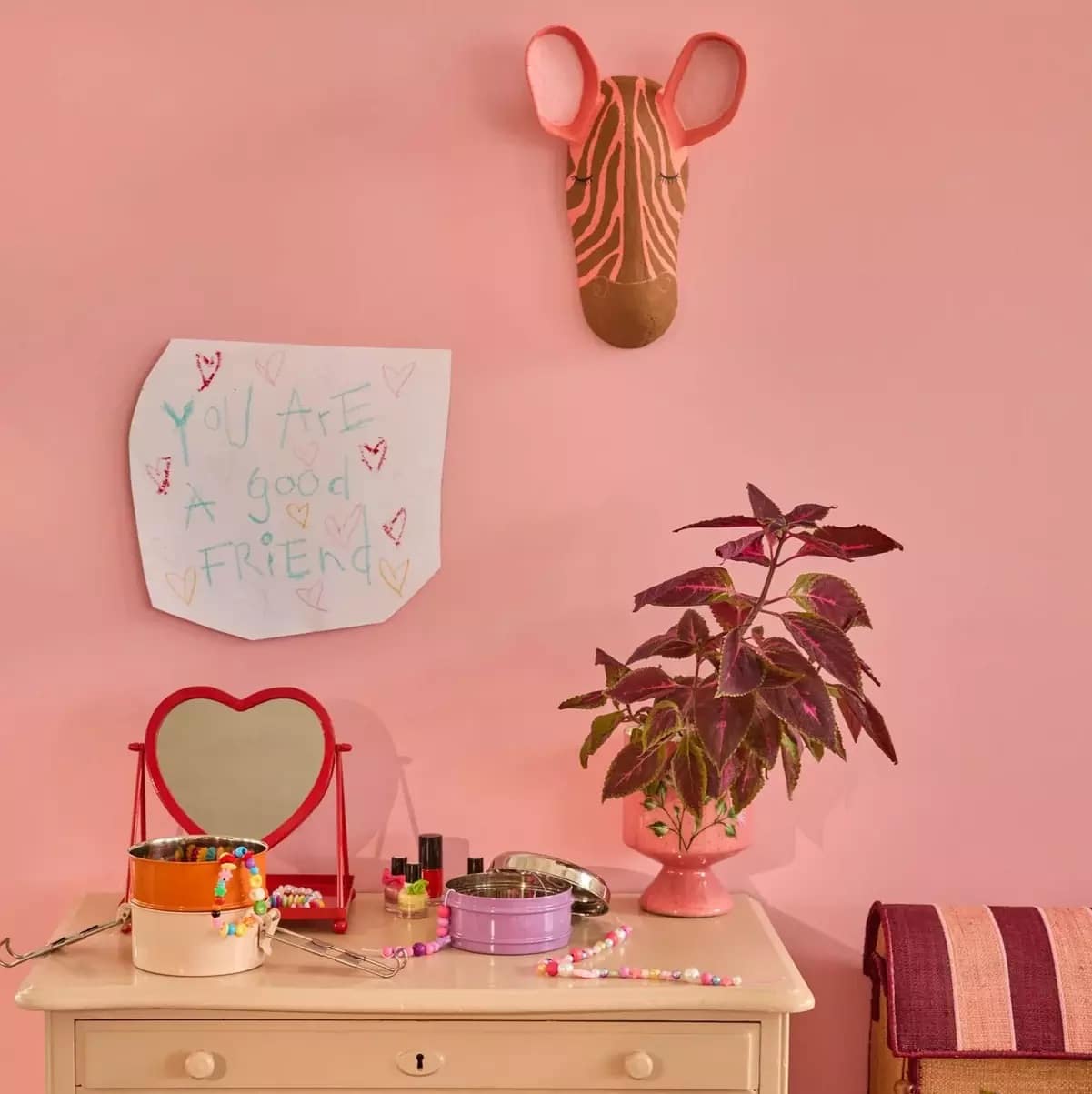 Rice Trofæ Zebra Pink