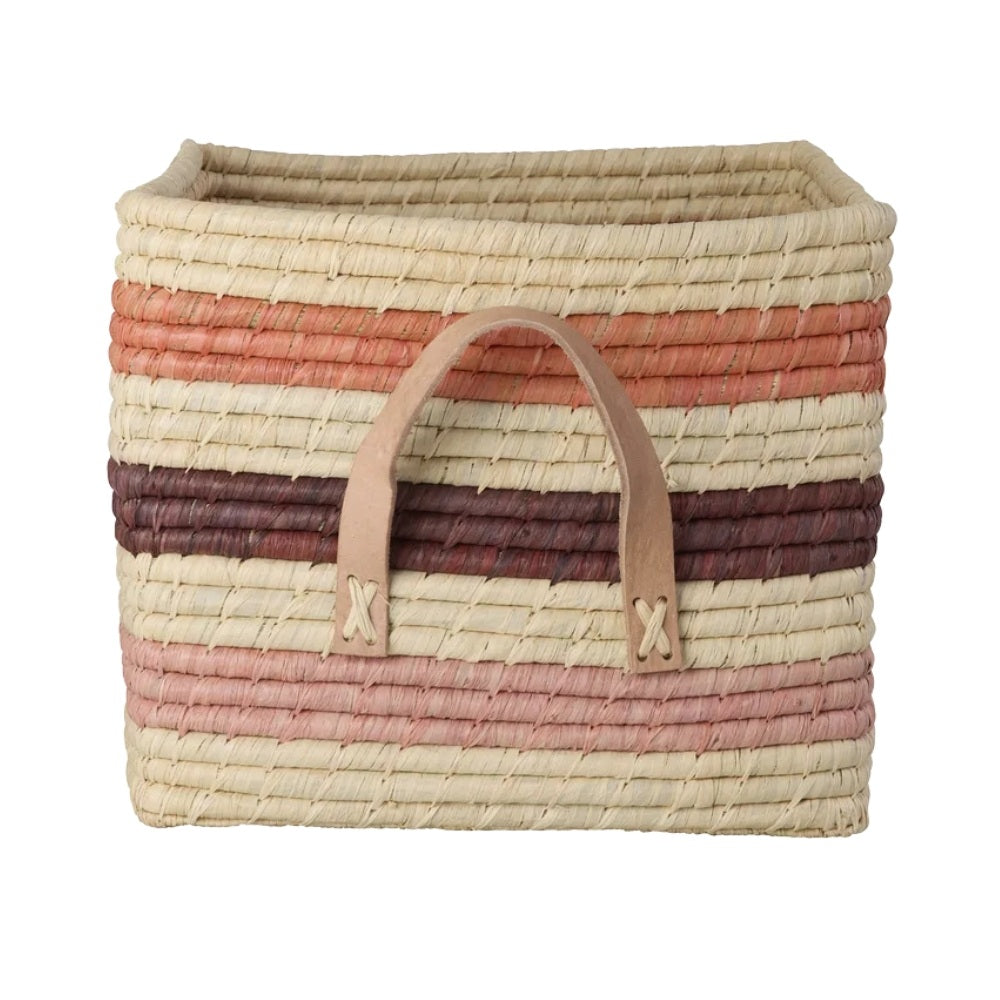 Rice Raffia Kurv Stripes