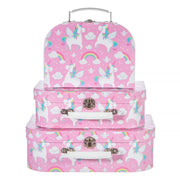 Sass & Belle Kuffertsæt Rainbow Unicorn