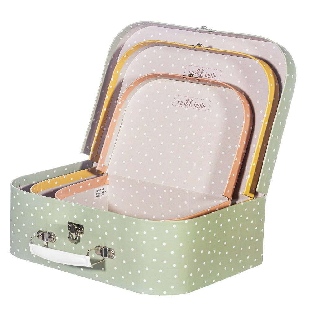 Sass & Belle Kuffertsæt Pastel Dots