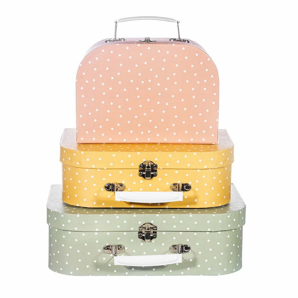 Sass & Belle Kuffertsæt Pastel Dots