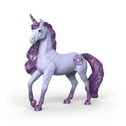 Schleich Bayala Enhjørning Lilla Hingst med glitrende manke og kunstnerisk tatovering.